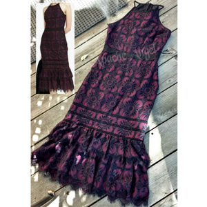 Banana Republic Lace Racerback Dress Sz XS 4